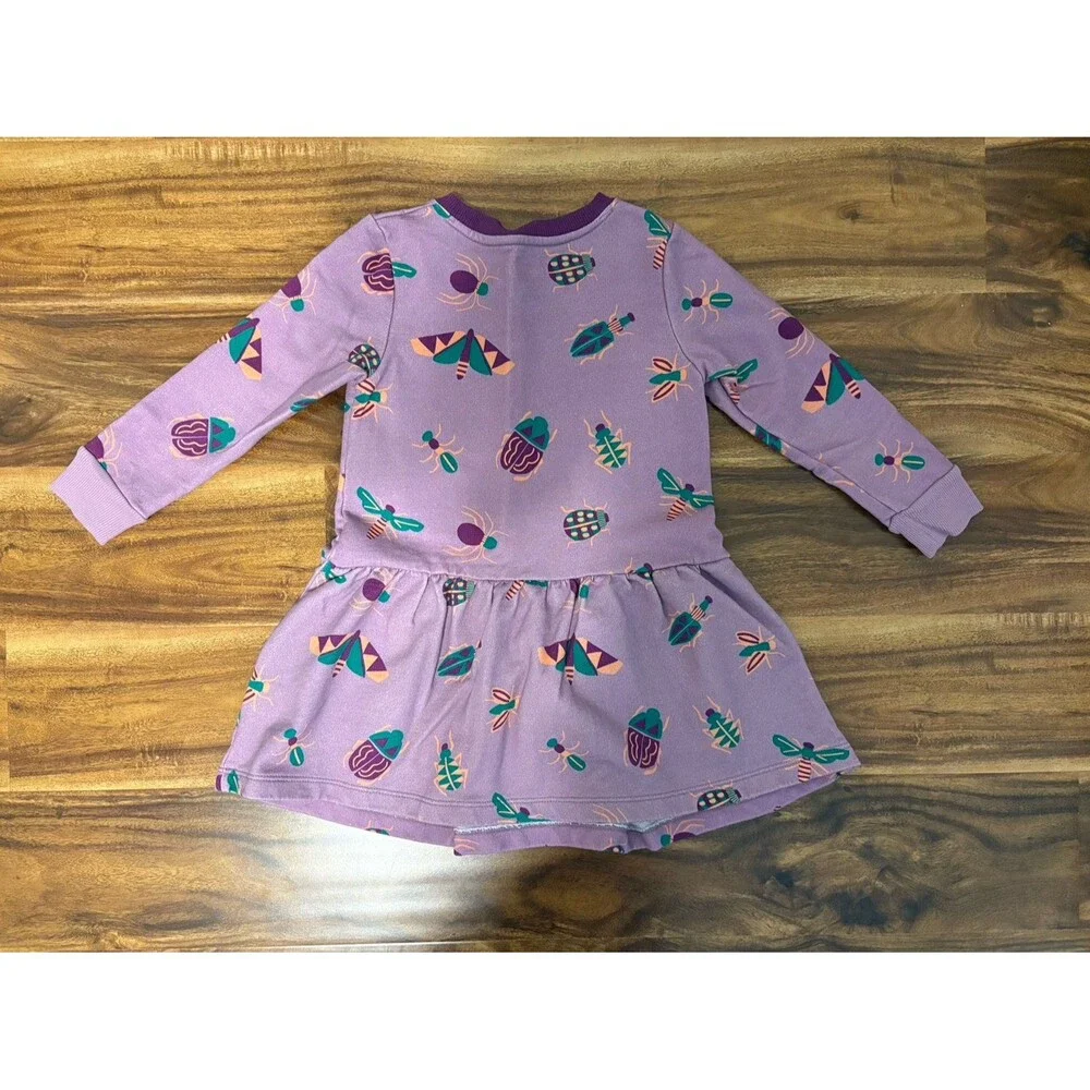 NWOT Piccolina Sweatshirt Dress, Bug Print, Size 3T